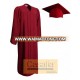 Wholesale Best quality Adult Matte Maroon Graduation Gowns and Caps For School