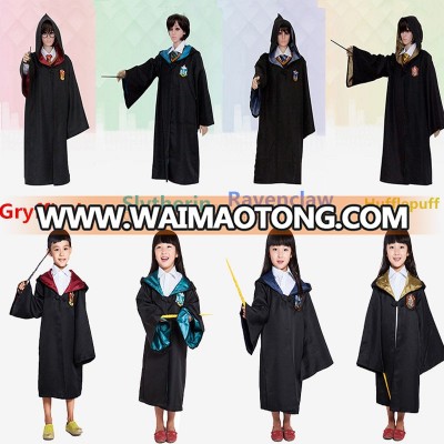 Harry Potter Cloak Robes Gryffindor Ravenclaw Slytherin Hufflepuff School Cosplay Costume