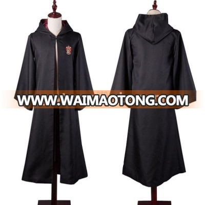 Factory Direct supply Halloween costumes harry potter robe with magic wand and glasses